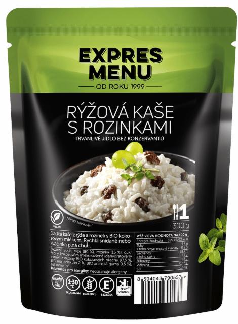 Fotografie - Rýžová kaše s rozinkami Expres menu