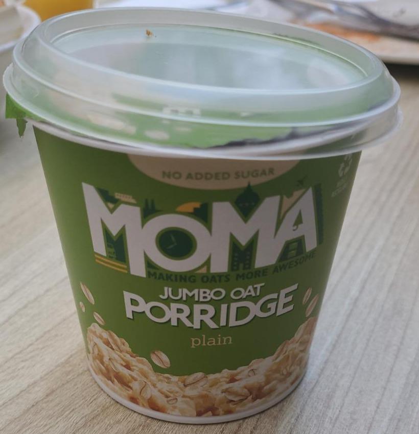 Fotografie - Plain Jumbo Oat Porridge plain No added sugar Moma