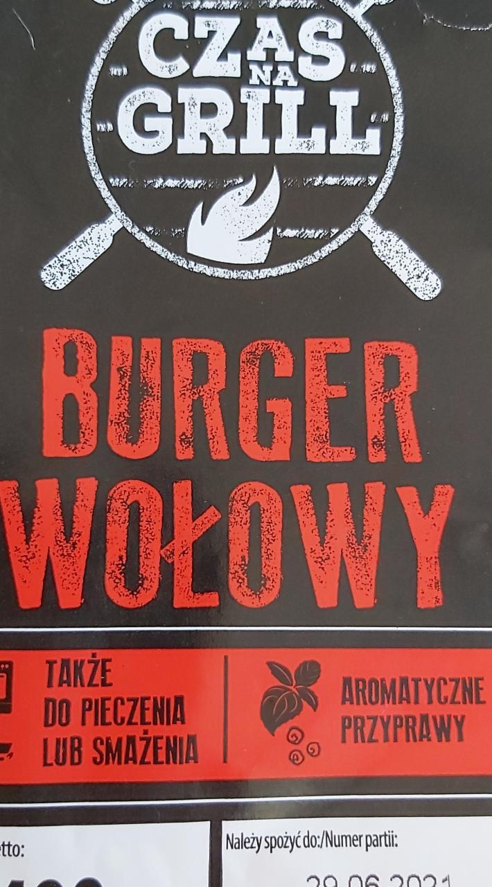 Fotografie - Burger wołowy Czas na Grill