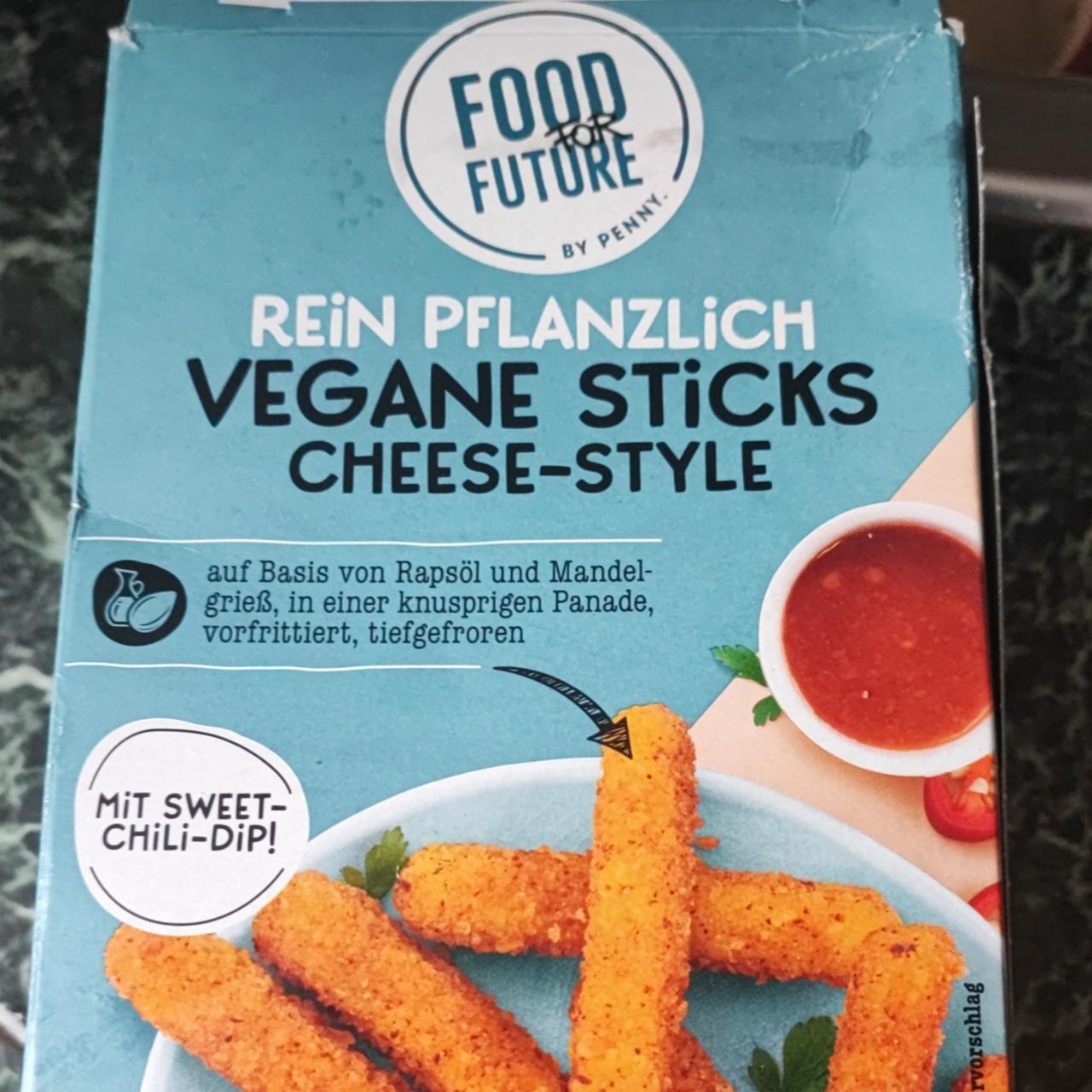 Fotografie - Rein pflanzlich vegane sticks cheese-style Food for Future