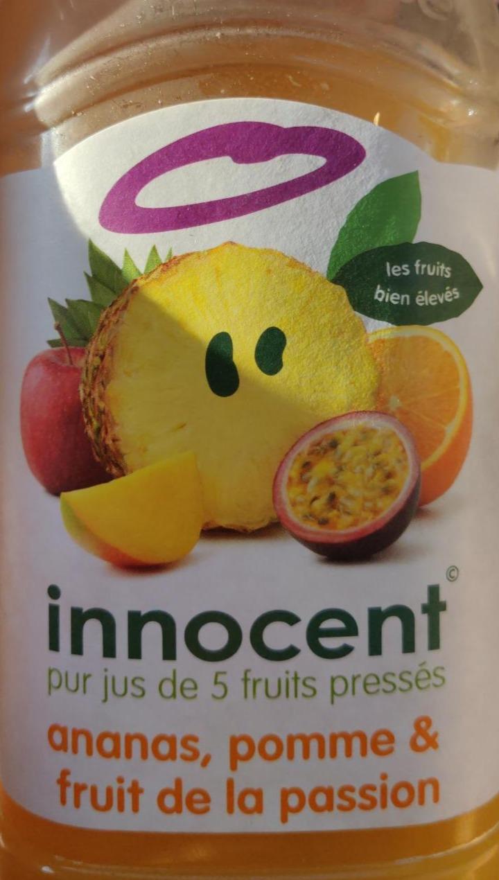 Fotografie - Jus Ananas, pomme, fruit de la passion Innocent