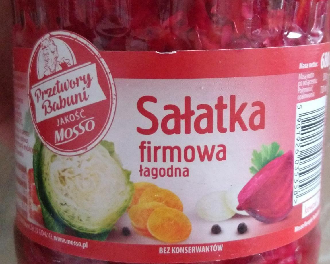 Fotografie - Salatka firmowa lagodna Mosso