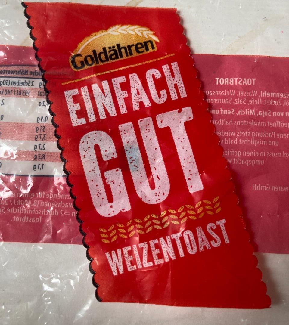 Fotografie - Einfach Gut Weizentoast Goldähren