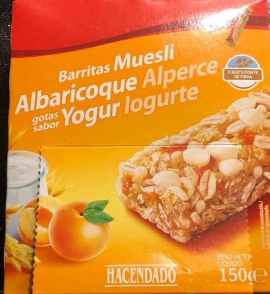 Fotografie - Barritas Muesli Albaricoque Yogur Hacendado