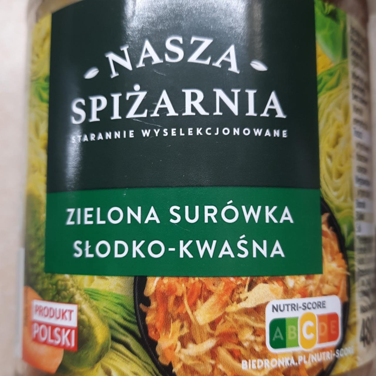 Fotografie - Zielona surówka słodko-kwaśna Nasza Spiźarnia