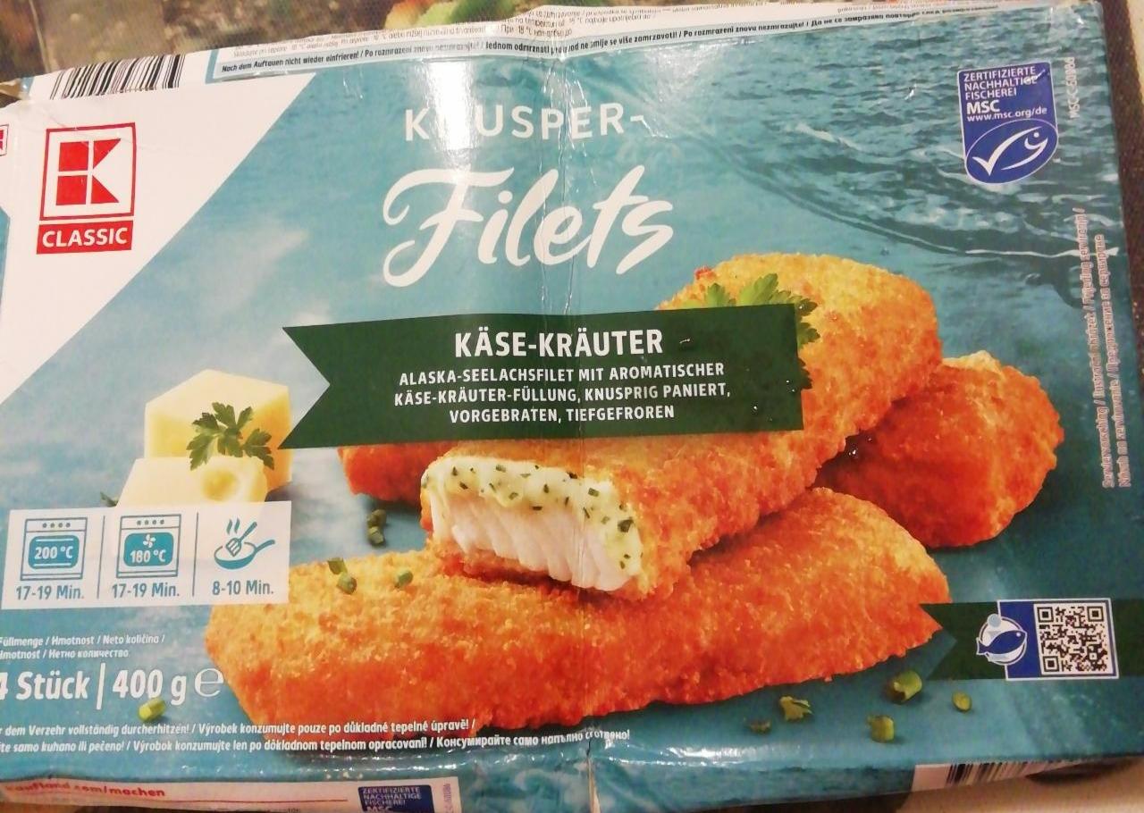 Fotografie - Knusperfilets Käse-Kräuter K-Classic