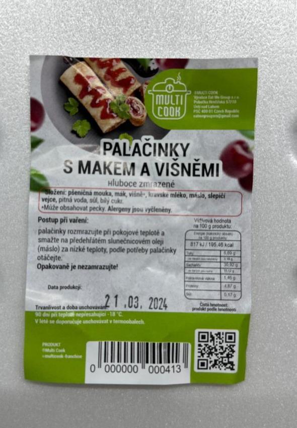 Fotografie - Palačinky s makem a višněmi Multicook