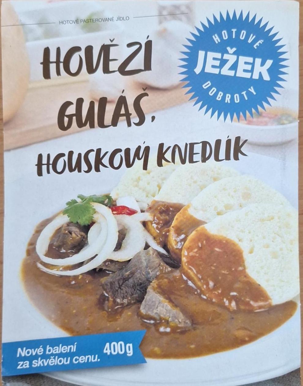 Fotografie - Hovězí guláš, houskový knedlík Hotové ježek dobroty