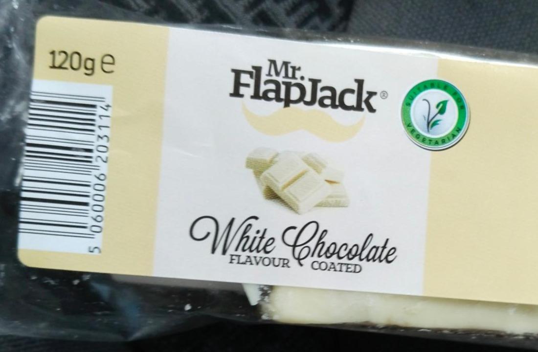 Fotografie - White chocolate flavour coated Mr. FlapJack