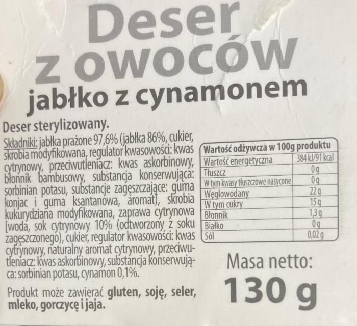 Fotografie - desert z owocóv jablko cynamon