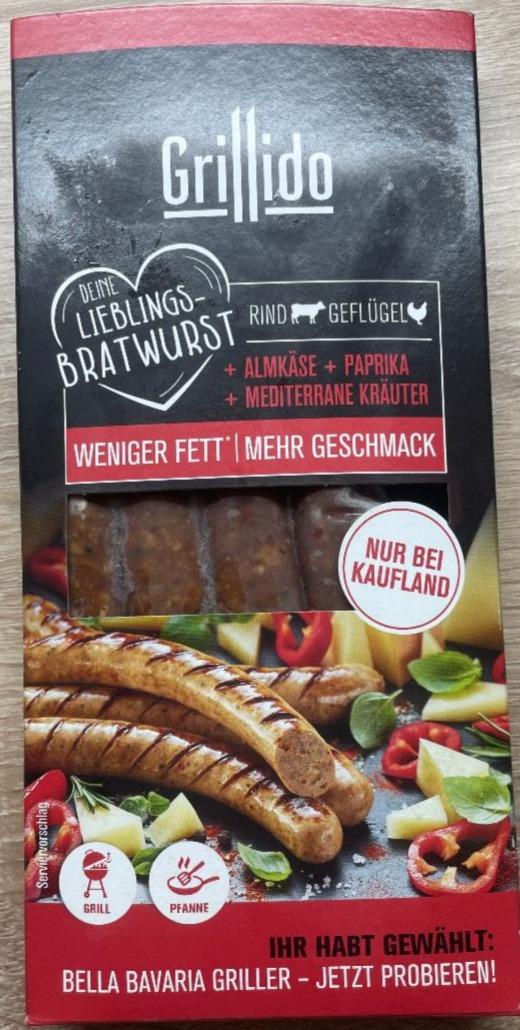 Fotografie - Bratwurst mit Putenfleisch und Käse Grillido