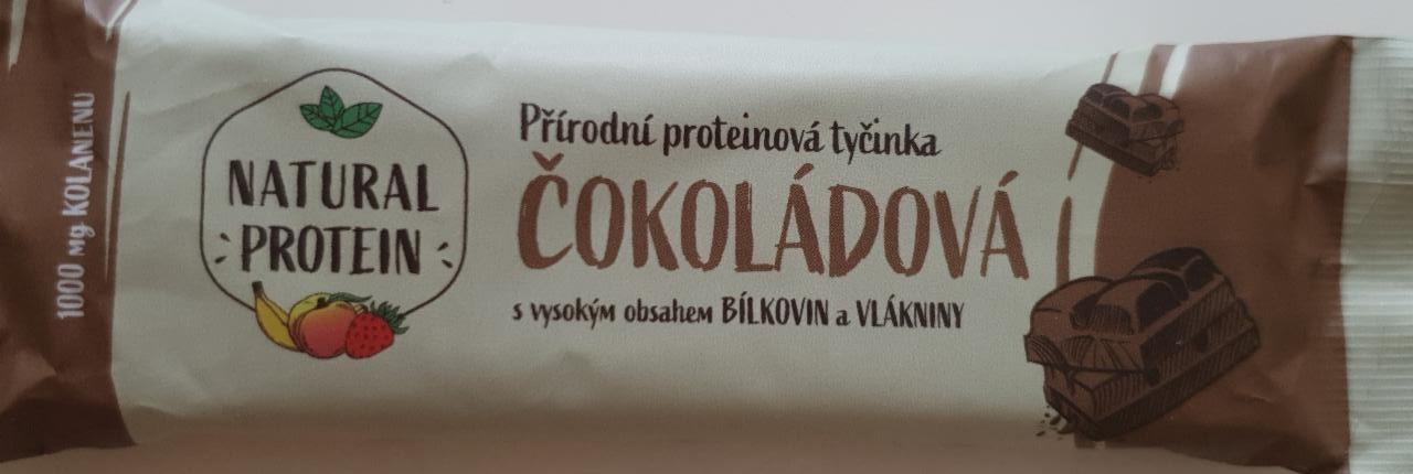 Fotografie - Přírodní proteinová tyčinka čokoládová Natural protein