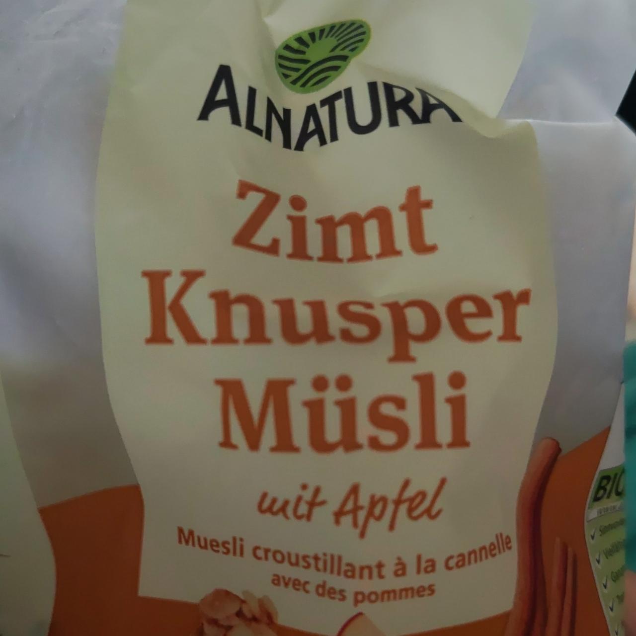 Fotografie - Zimt Knusper Müsli mit Apfel Alnatura