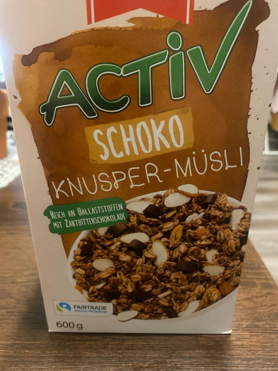 Fotografie - Activ schoko müsli Fairtrade