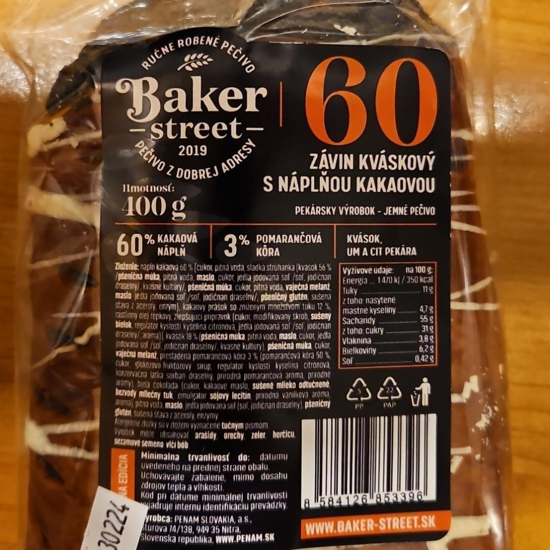 Fotografie - Závin kváskový s náplňou kakaovou Baker Street