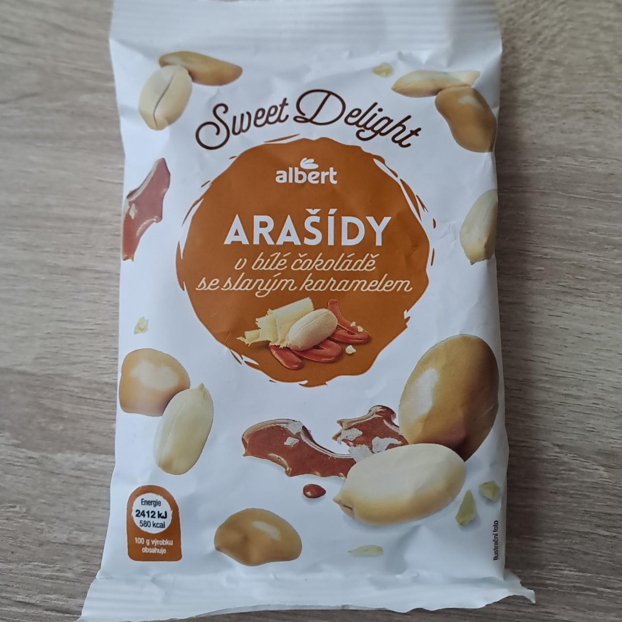 Fotografie - Sweet Delight Arašídy v bílé čokoládě se slaným karamelem Albert