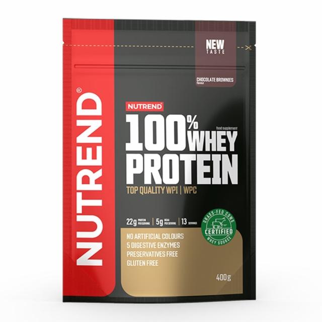 Fotografie - 100% whey protein chocolate brownies (čokoládové brownies) Nutrend