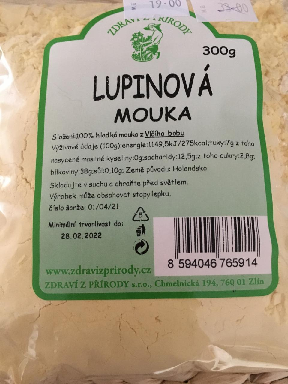 Fotografie - Lupinová mouka hladká Zdraví z přírody