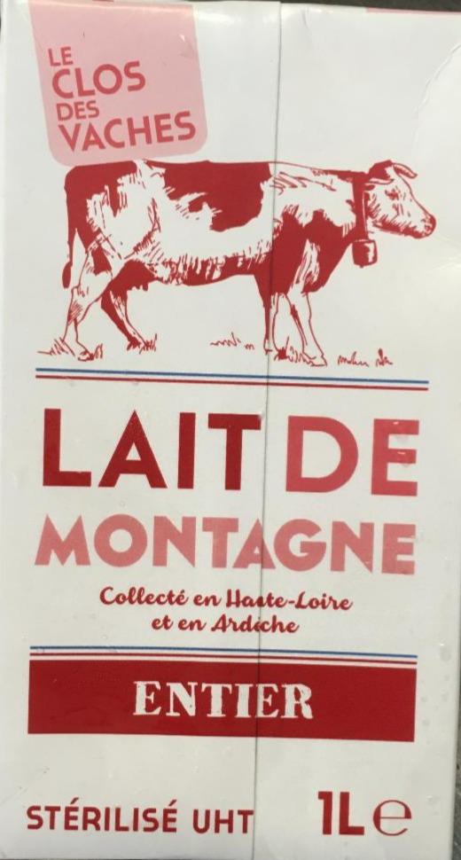 Fotografie - Lait de montagne entier Le Clos Des Vaches