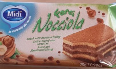 Fotografie - Farci Nocciola Snack s náplní z lískových oříšků Midi