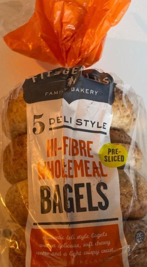 Fotografie - Bagels hi-fibre wholemeal Fitzgeralds