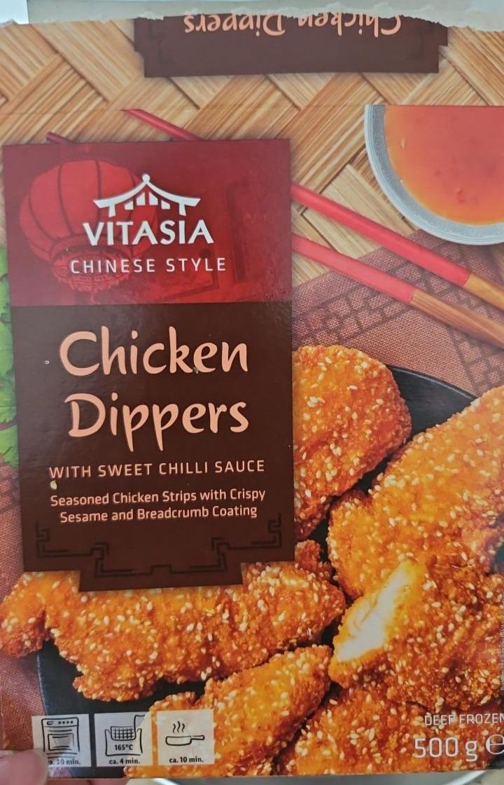 Fotografie - Chicken dippers seasoned chicken strips with crispy sesame and breadcrumb coating Vitasia