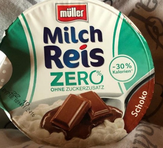 Fotografie - milch reis zero ohne zuckerzusatz