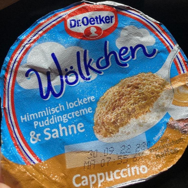 Fotografie - wölkchen cappuccino Dr.Oetker