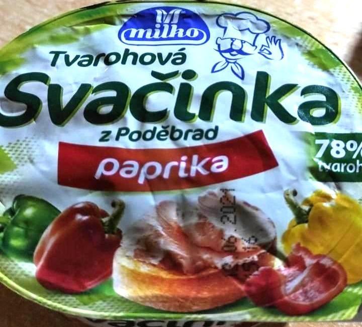 Fotografie - Tvarohová svačinka z Poděbrad paprika Milko