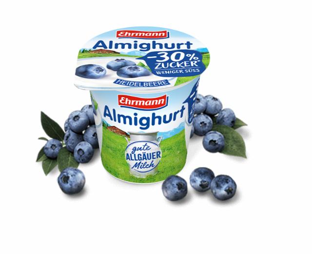 Fotografie - Almighurt Heidelbeere -30% Zucker Ehrmann