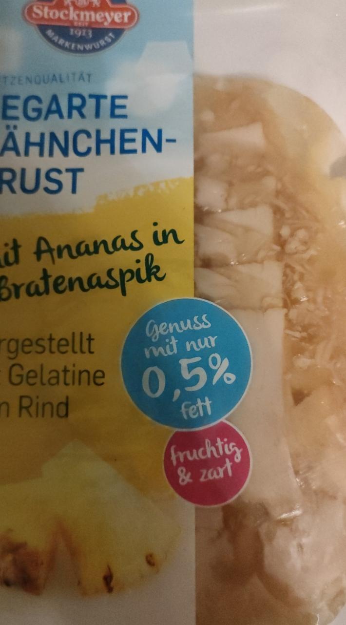 Fotografie - Gefärbte Hähnchen Brust mit Ananas in Bratenaspik Stockmeyer