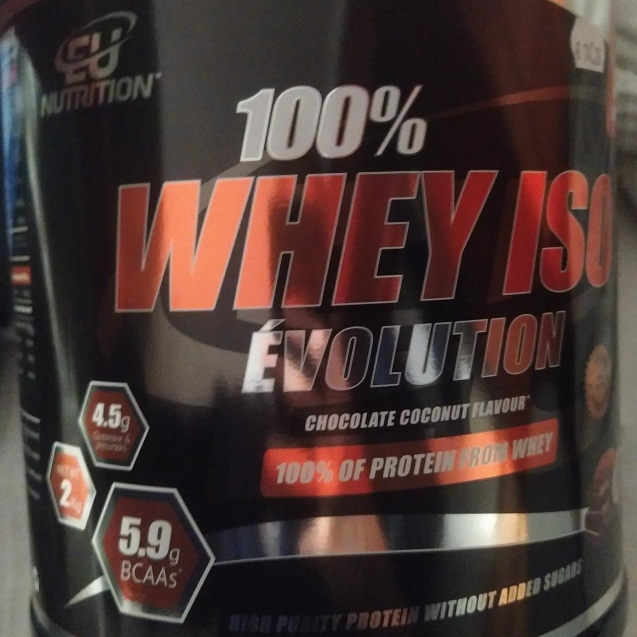 Fotografie - 100% Whey Isolate Évolution Chocolate Coconut EU Nutrition