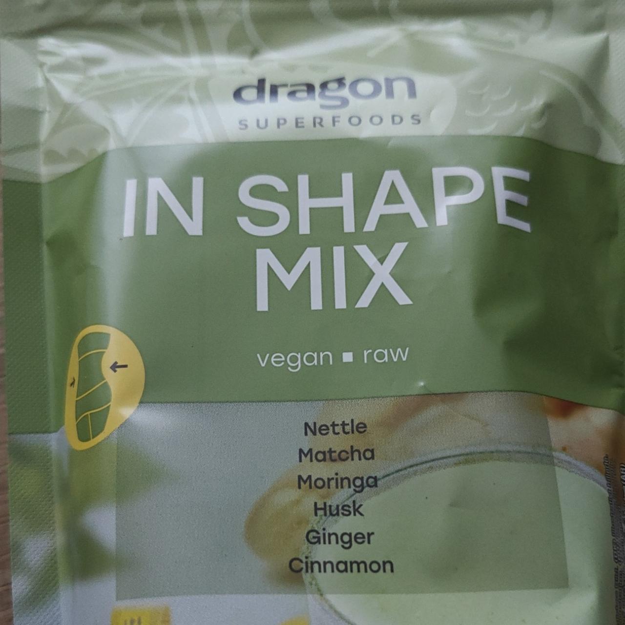 Fotografie - Dragon superfoods in shape mix vegan raw