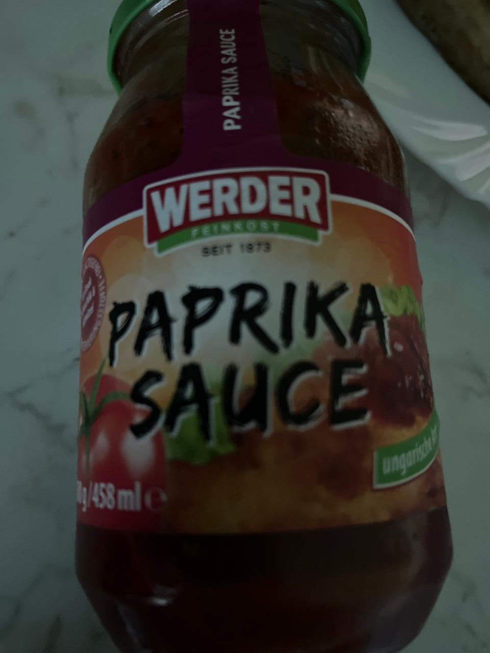 Fotografie - Paprika Sauce Werder