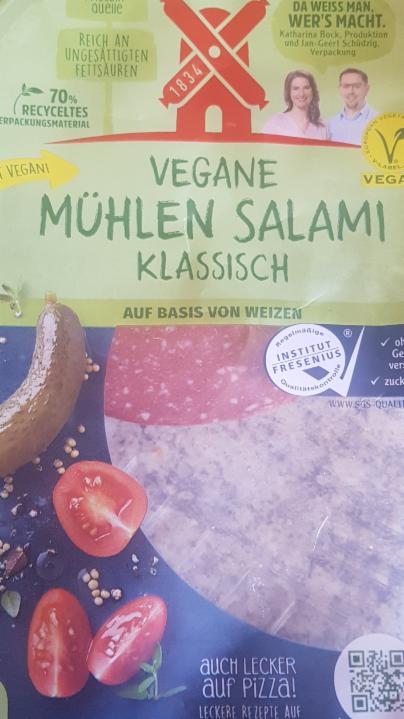 Fotografie - Vegane Mühlen Salami Klassisch Rügenwalder Mühle