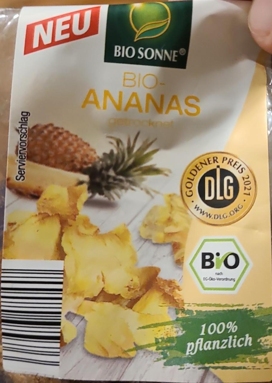 Fotografie - Bio Ananas Getrocknet Bio Sonne