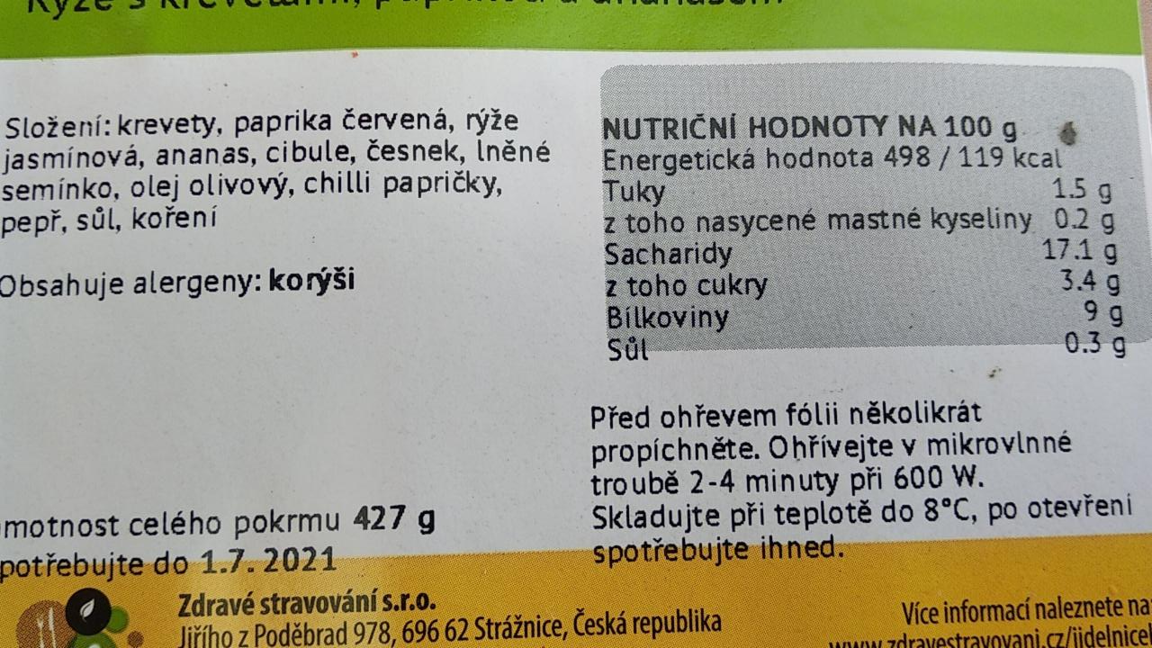 Fotografie - Rýže s krevetami, paprikou a ananasem Zdravé stravování
