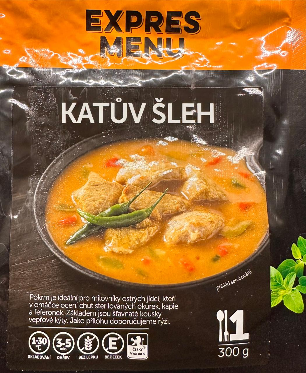 Fotografie - Katův Šleh Expres menu