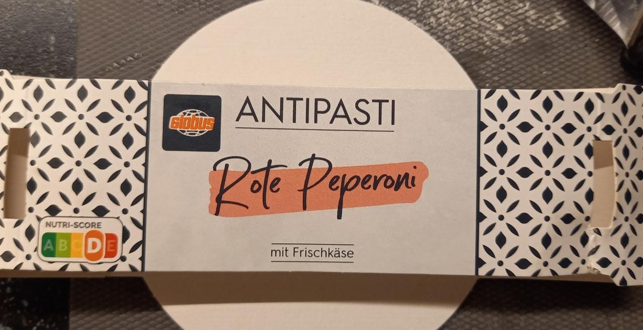 Fotografie - Antipasti rote peperoni mit frischkäse Globus