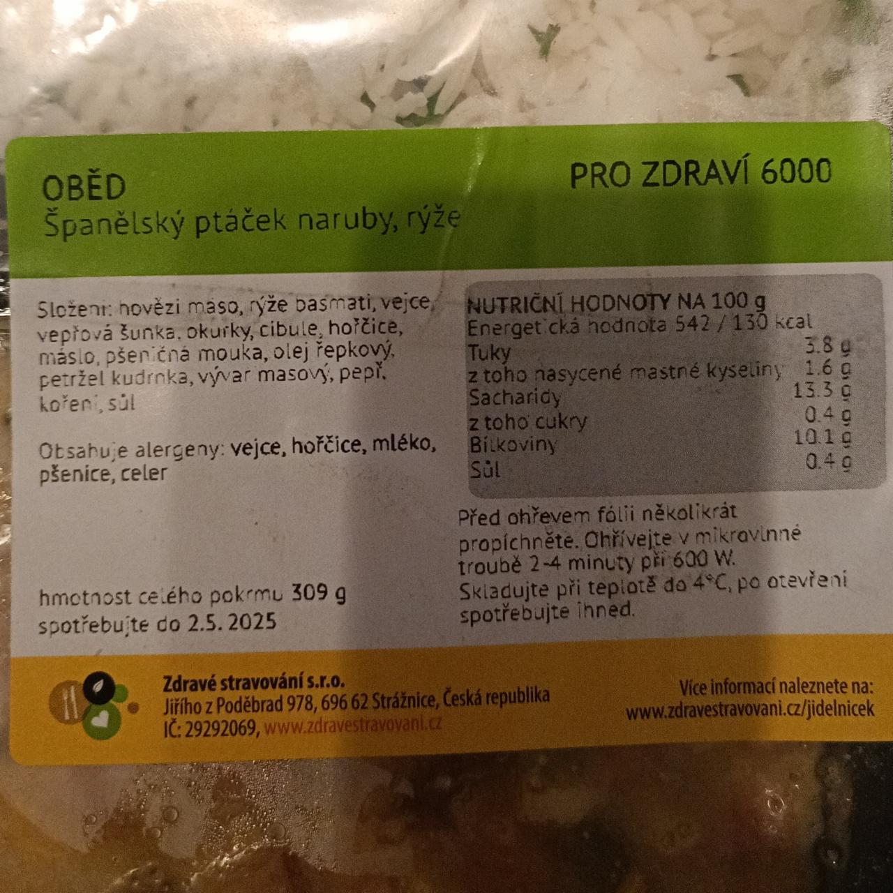 Fotografie - Španělský ptáček naruby, rýže Zdravé stravování