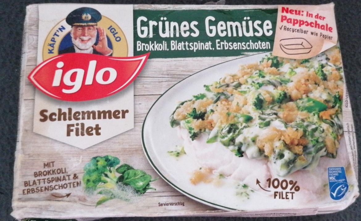 Fotografie - SchlemmerFilet Grünes Gemüse - Brokkoli, Blattspinat, Erbenschoten Iglo
