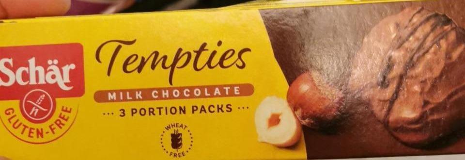 Fotografie - Tempties Milk chocolate gluten free Schär