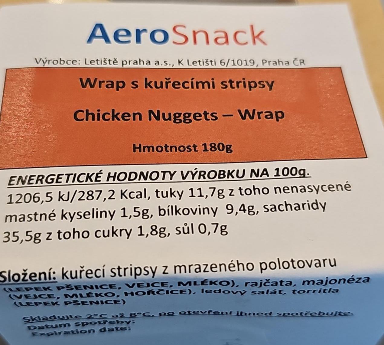 Fotografie - Wrap s kuřecími stripsy Aerosnack