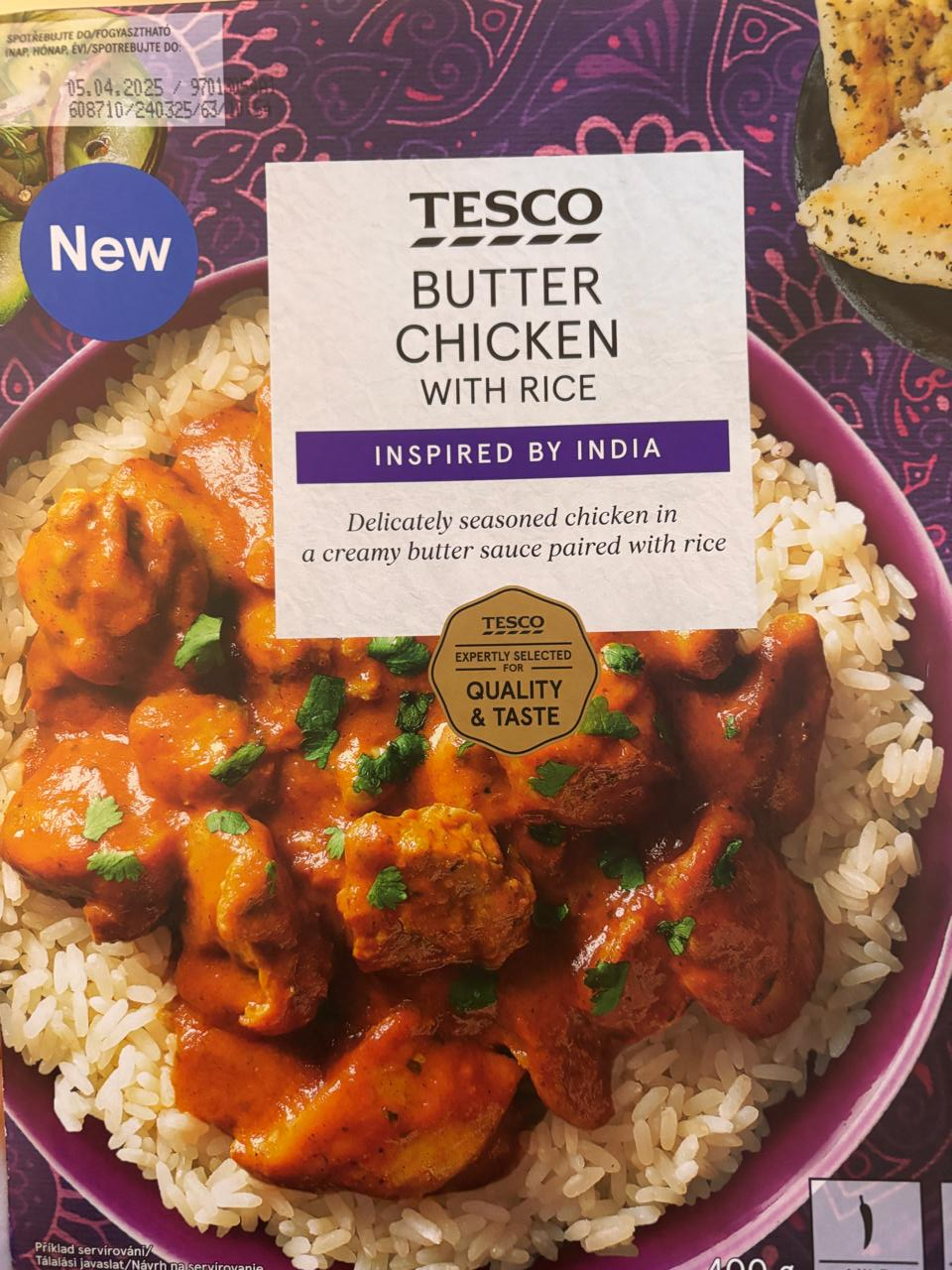 Fotografie - Butter chicken with rice Tesco