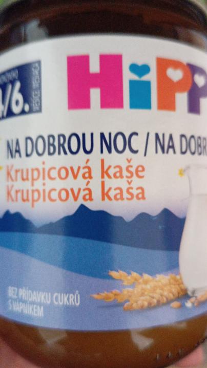 Fotografie - Krupicová kaše na dobrou noc Hipp