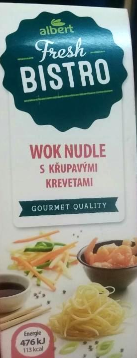 Fotografie - Wok nudle s křupavými krevetami Albert Fresh Bistro