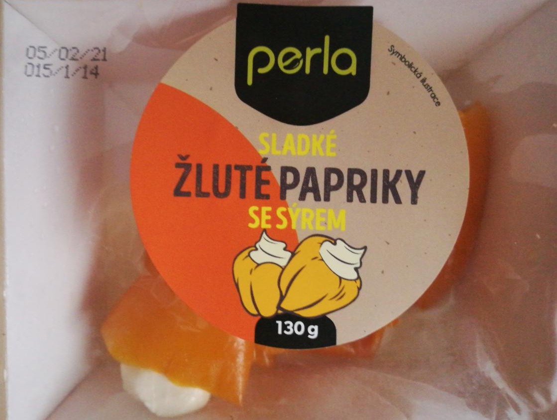Fotografie - Sladké žluté papriky se sýrem Perla