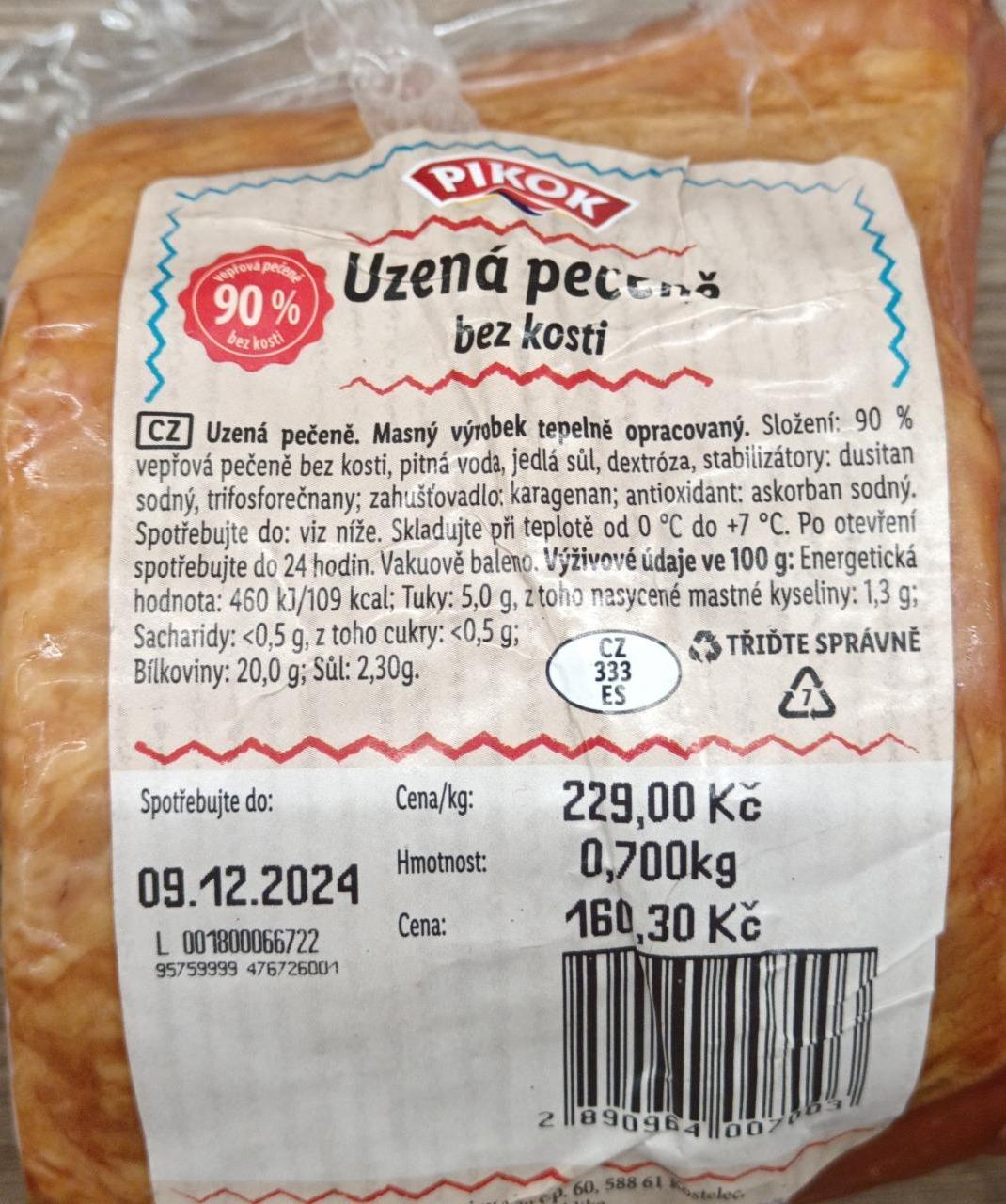 Fotografie - Uzená pečeně bez kosti Pikok