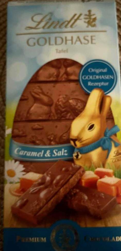 Fotografie - Goldhase caramel & salz Lindt