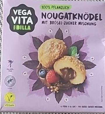 Fotografie - Nougatknödel mit brösel-zucker mischung Vega Vita von Billa
